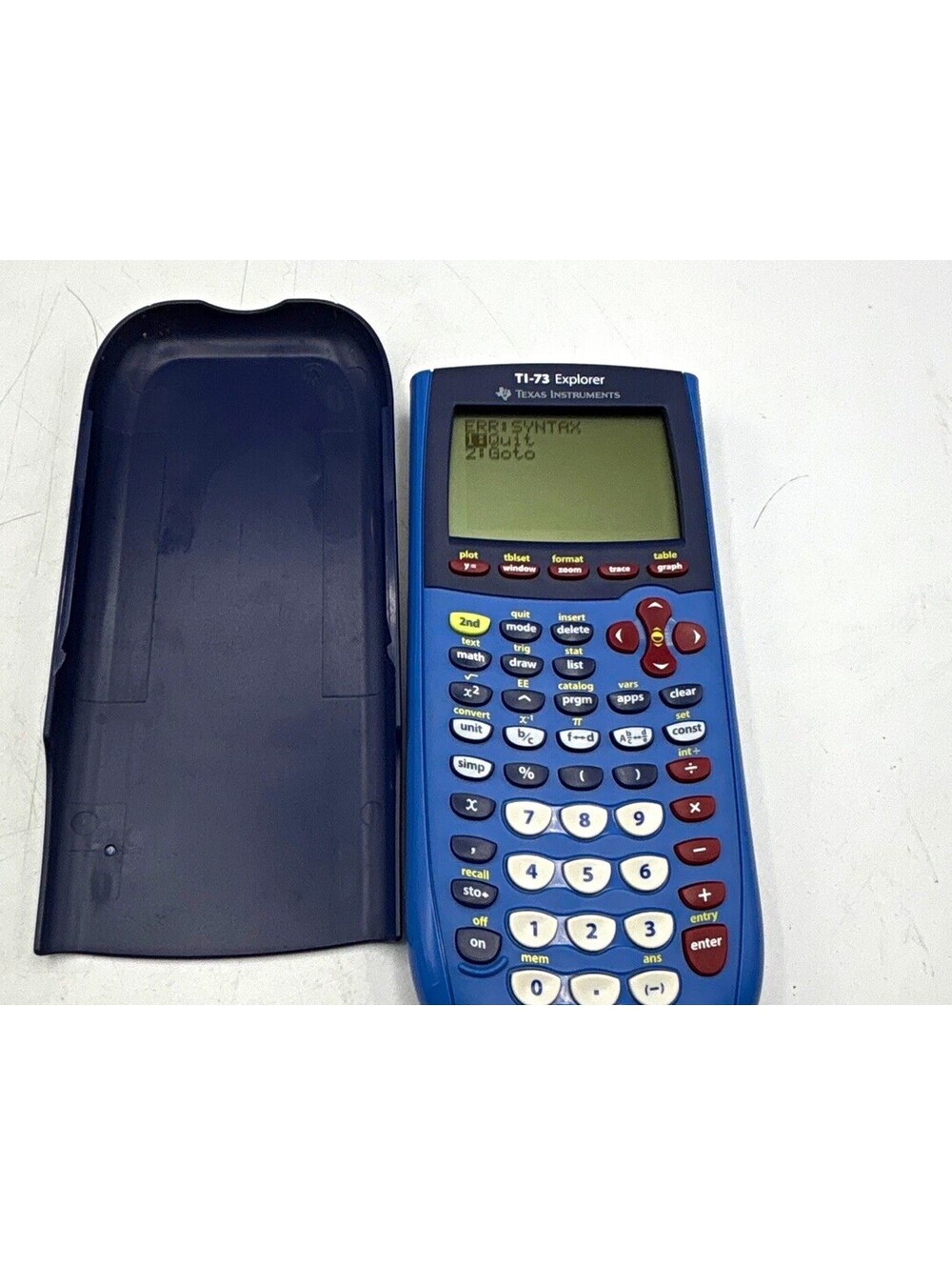 Texas Instruments TI-73 Explorer Graphing Calculator Programmable LCD w/ Cover
